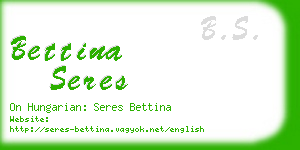 bettina seres business card